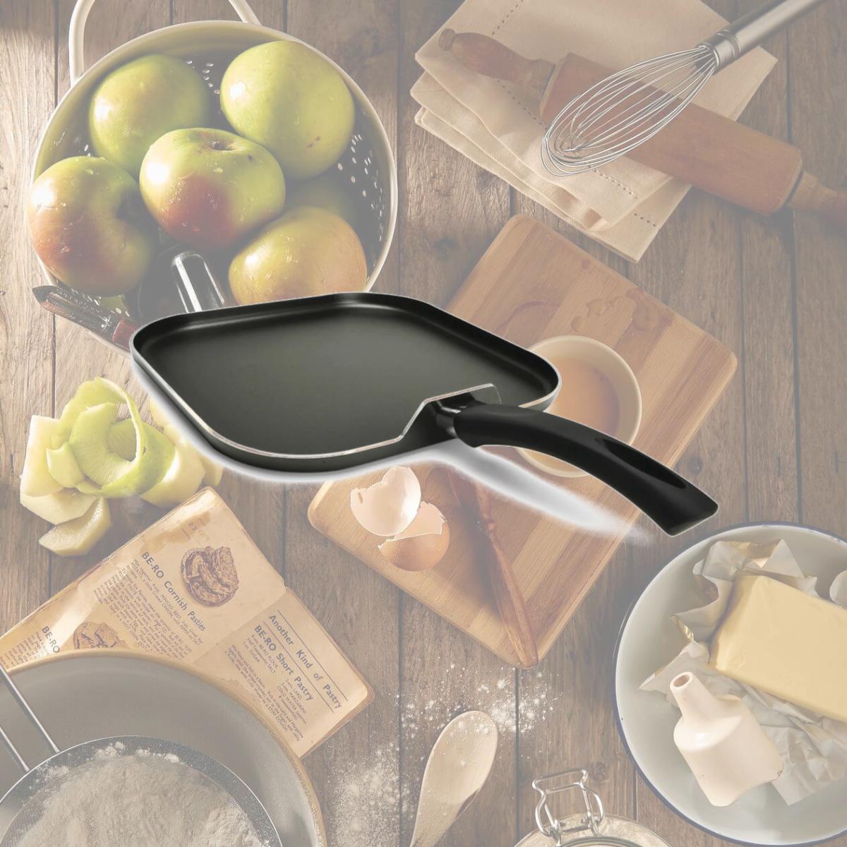 Picture of Epoca International 111412 11 in. Aluminum Non-Stick Griddle, Gray - Pack of 6