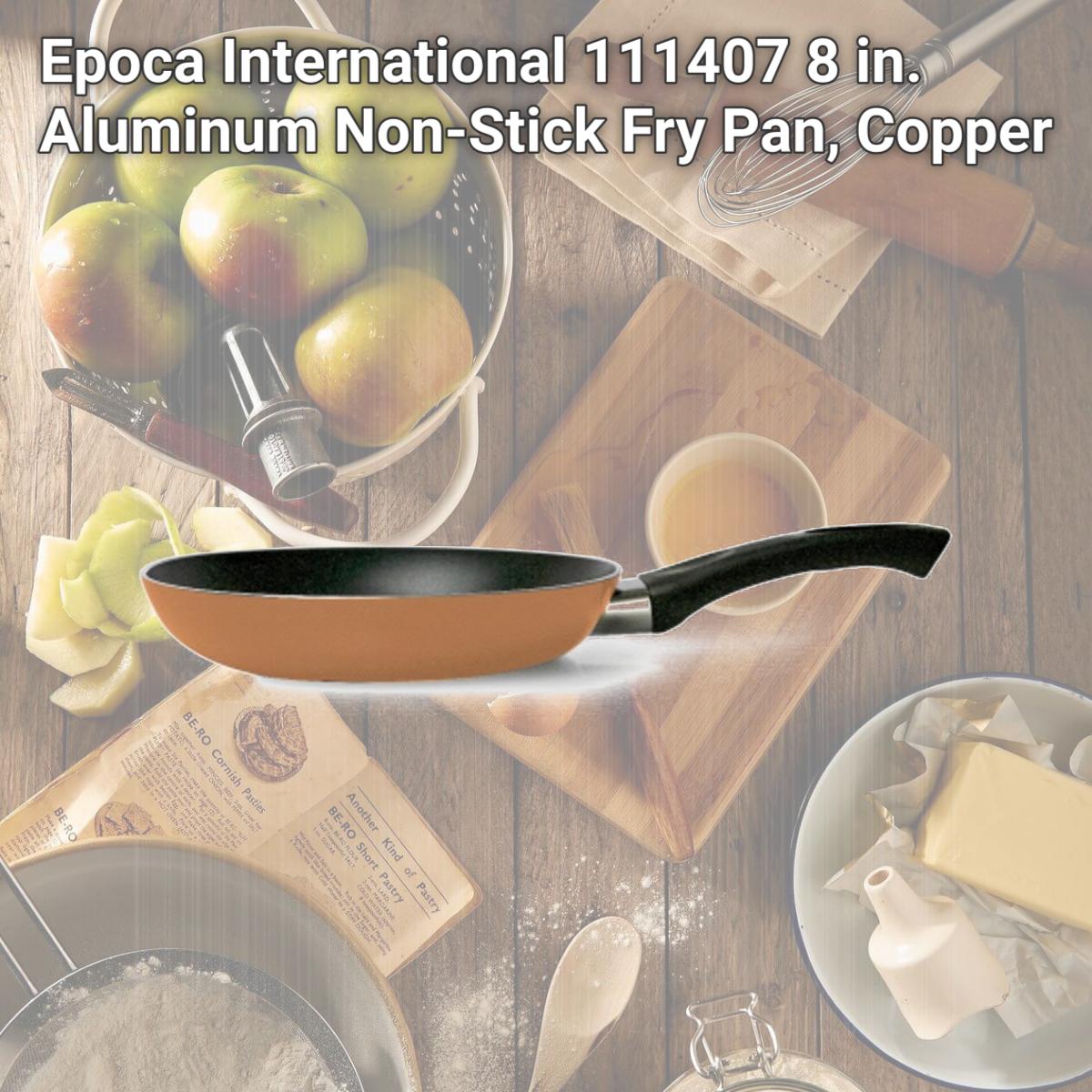 Picture of Epoca International 111407 8 in. Aluminum Non-Stick Fry Pan, Copper