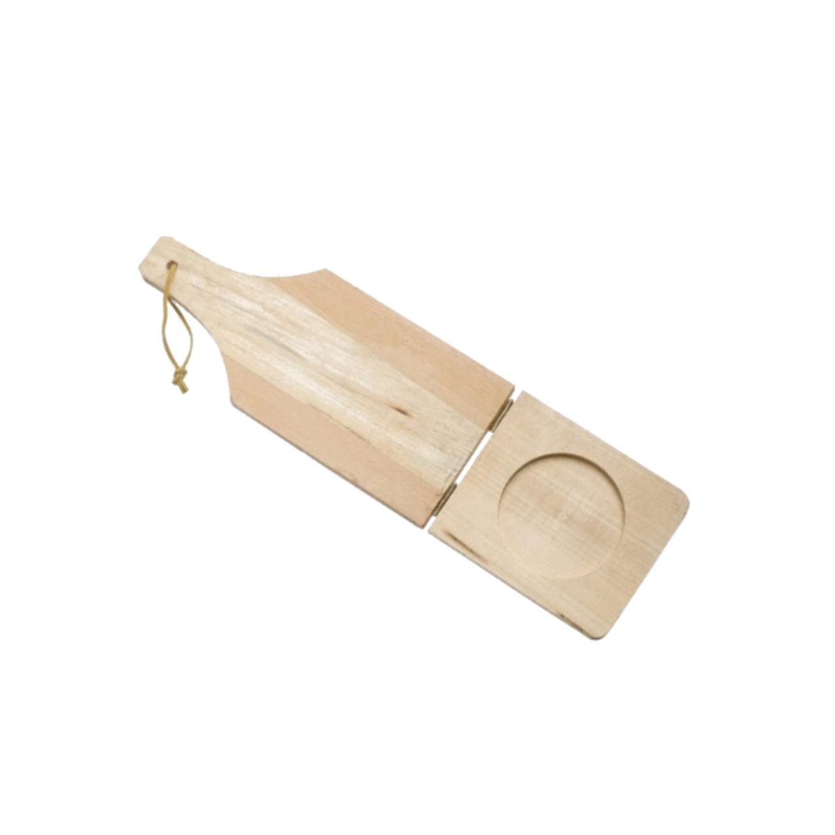 Picture of IMUSA USA 110741 Traditional Jumbo Wood Tostonera Plantain Masher