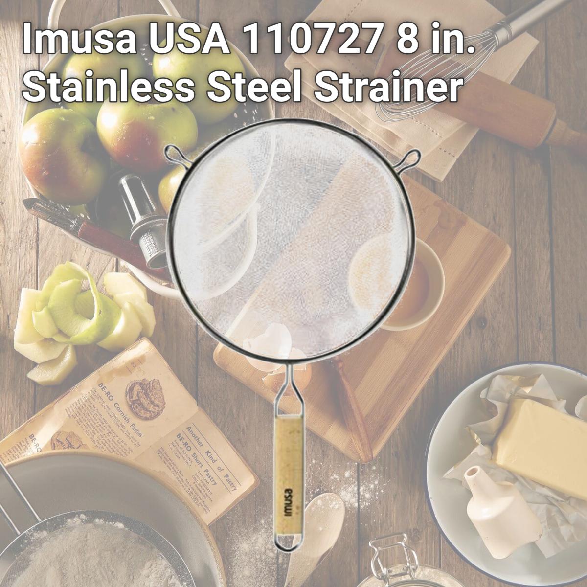 Picture of Imusa USA 110727 8 in. Stainless Steel Strainer