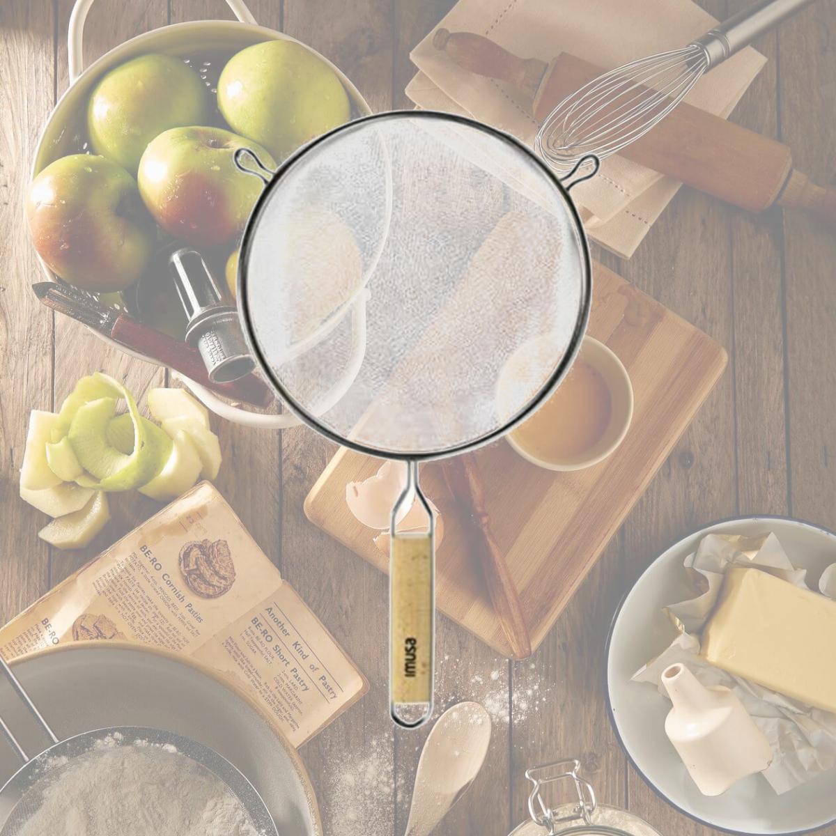 Picture of Imusa USA 110727 8 in. Stainless Steel Strainer
