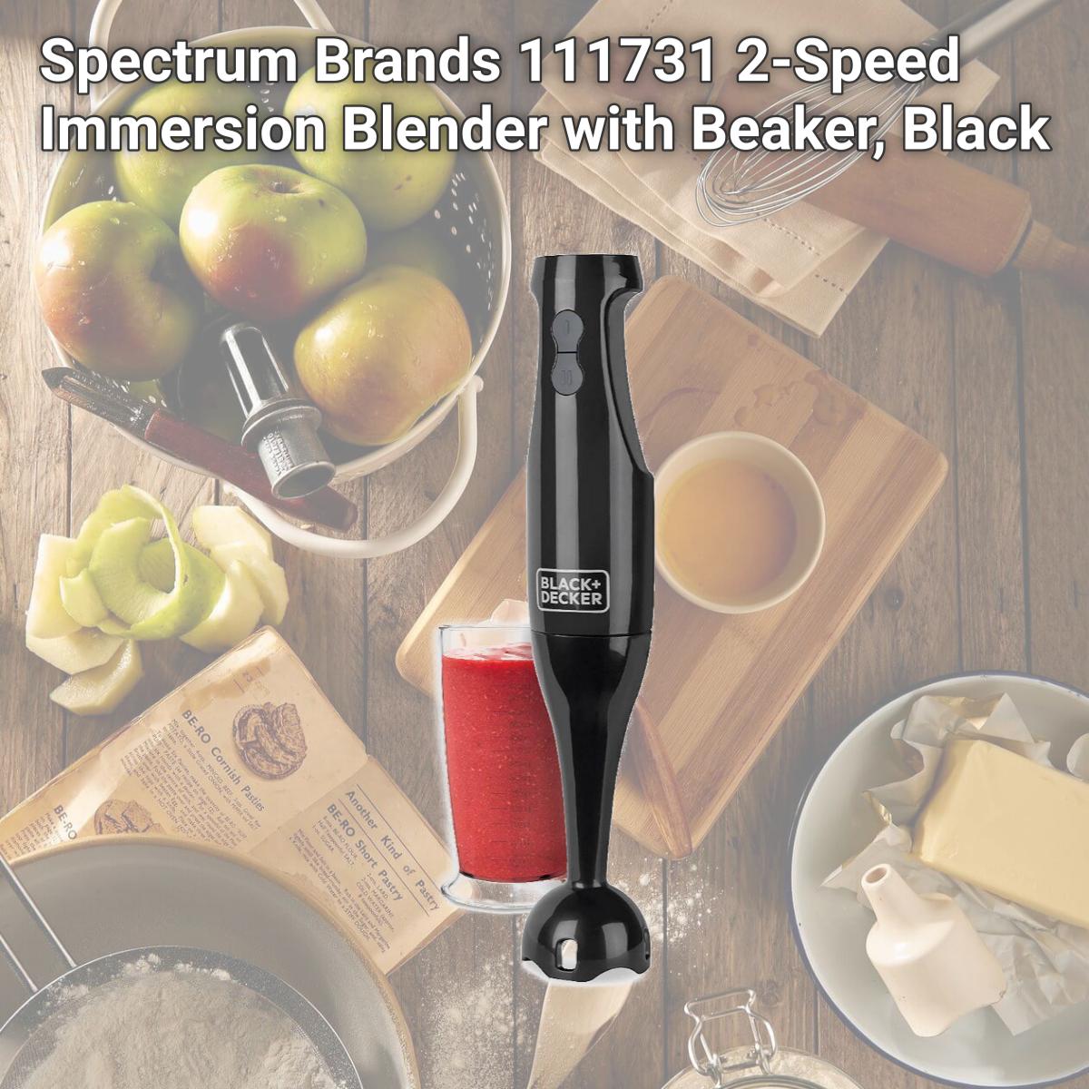 Picture of Spectrum Brands 111731 2-Speed Immersion Blender with Beaker, Black