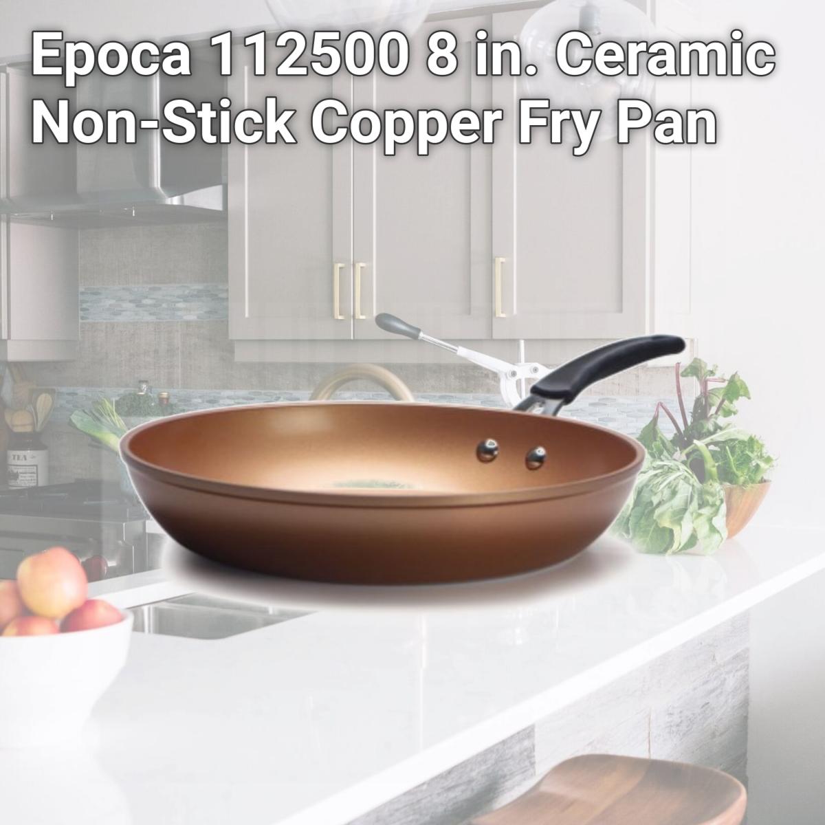Picture of Epoca 112500 8 in. Ceramic Non-Stick Copper Fry Pan