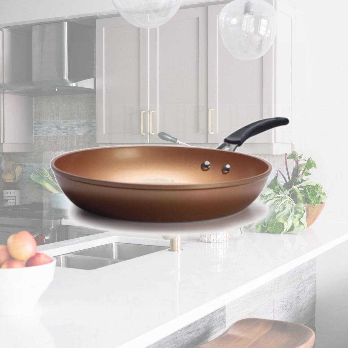 Picture of Epoca 112500 8 in. Ceramic Non-Stick Copper Fry Pan