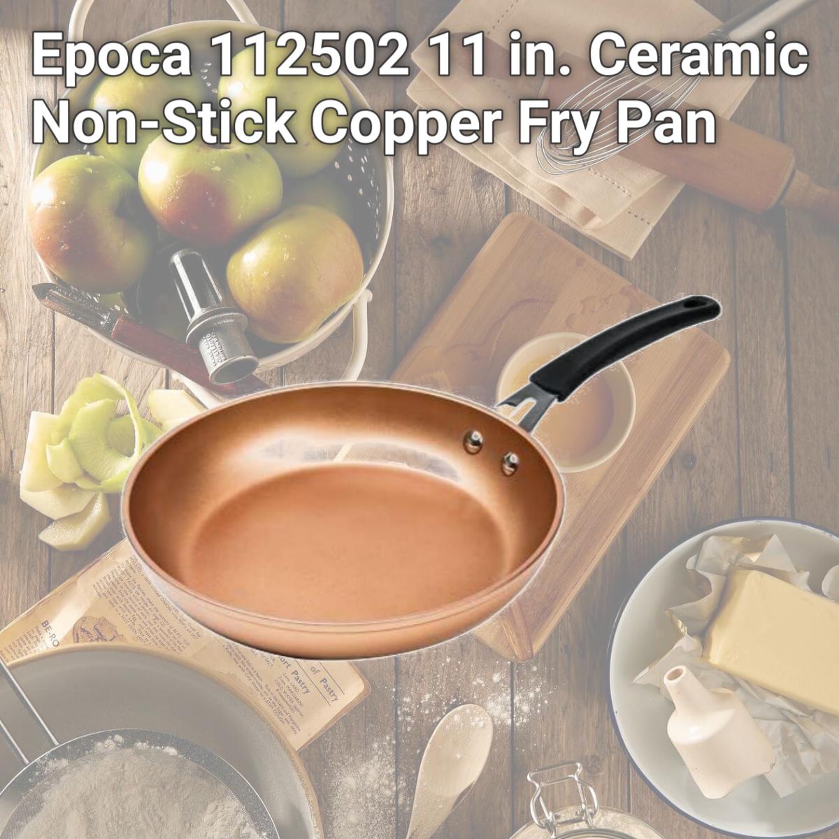 Picture of Epoca 112502 11 in. Ceramic Non-Stick Copper Fry Pan