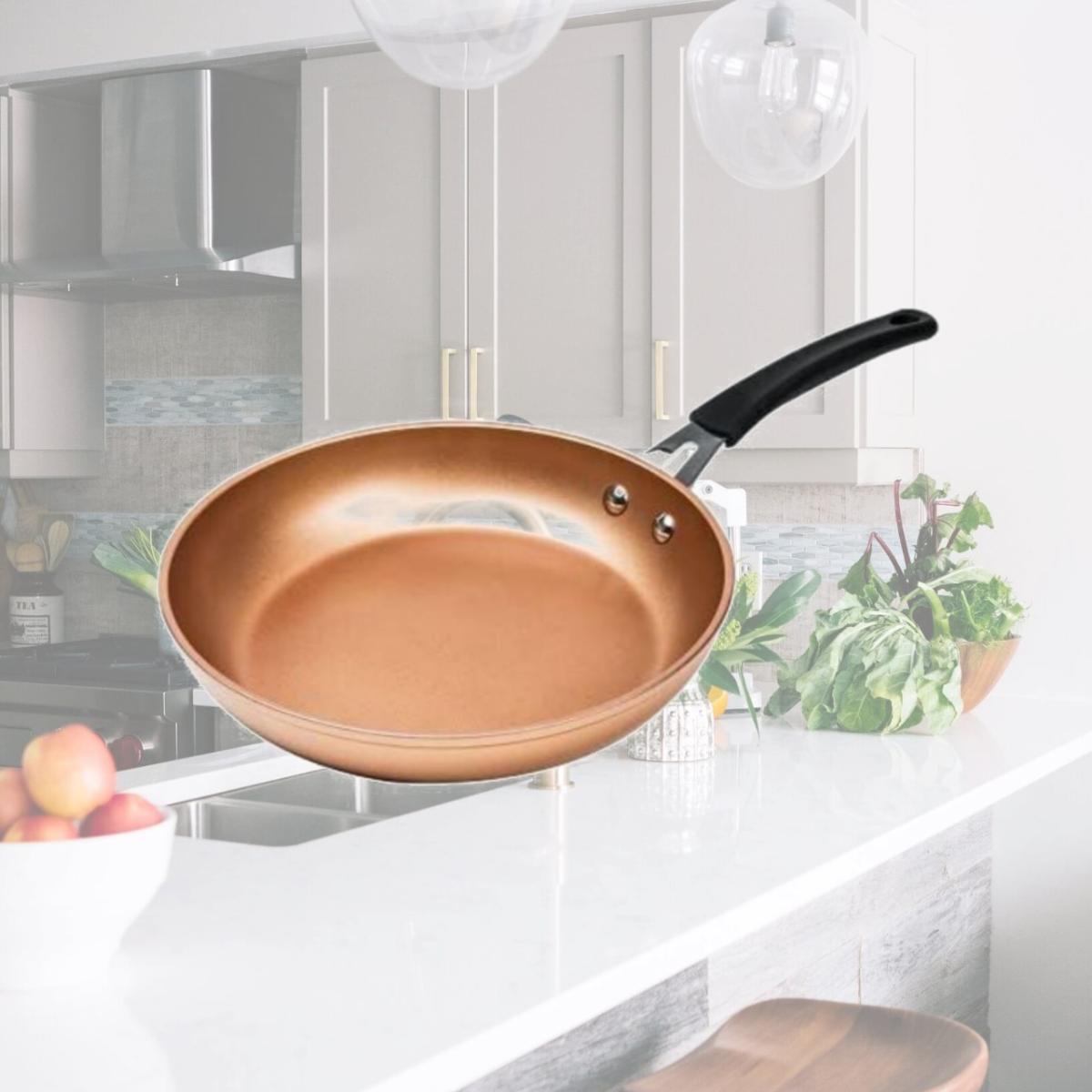 Picture of Epoca 112502 11 in. Ceramic Non-Stick Copper Fry Pan