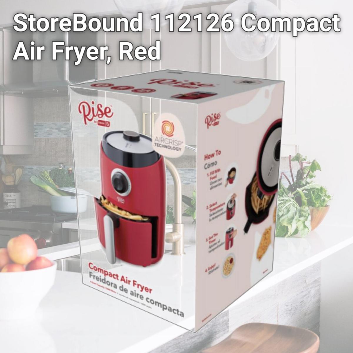 Picture of StoreBound 112126 Compact Air Fryer, Red