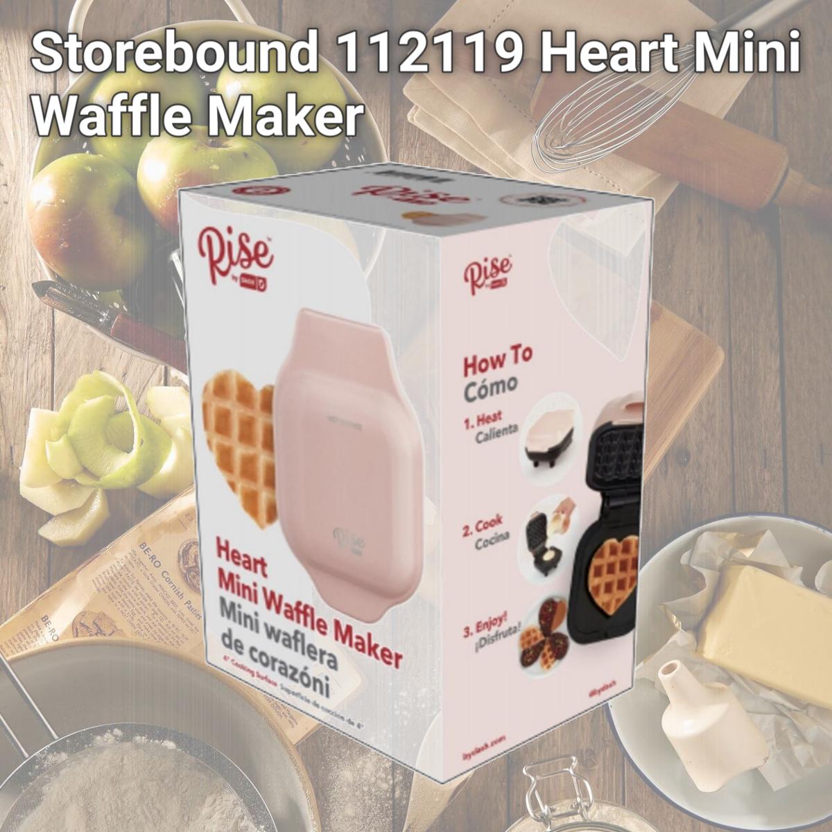 Picture of Storebound 112119 Heart Mini Waffle Maker