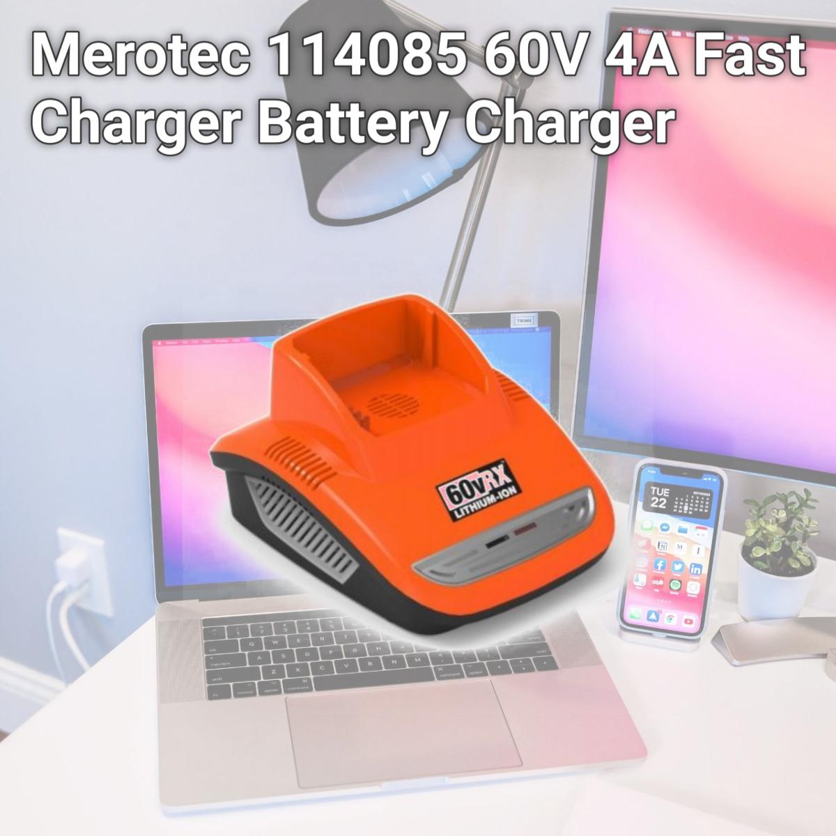 Picture of Merotec 114085 60V 4A Fast Charger Battery Charger