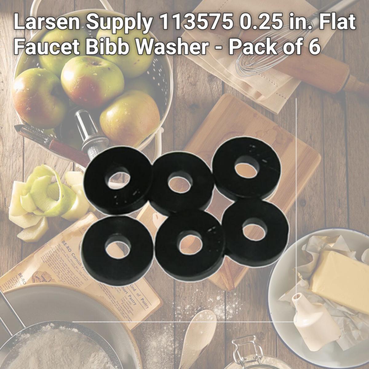 Picture of Larsen Supply 113575 0.25 in. Flat Faucet Bibb Washer - Pack of 6
