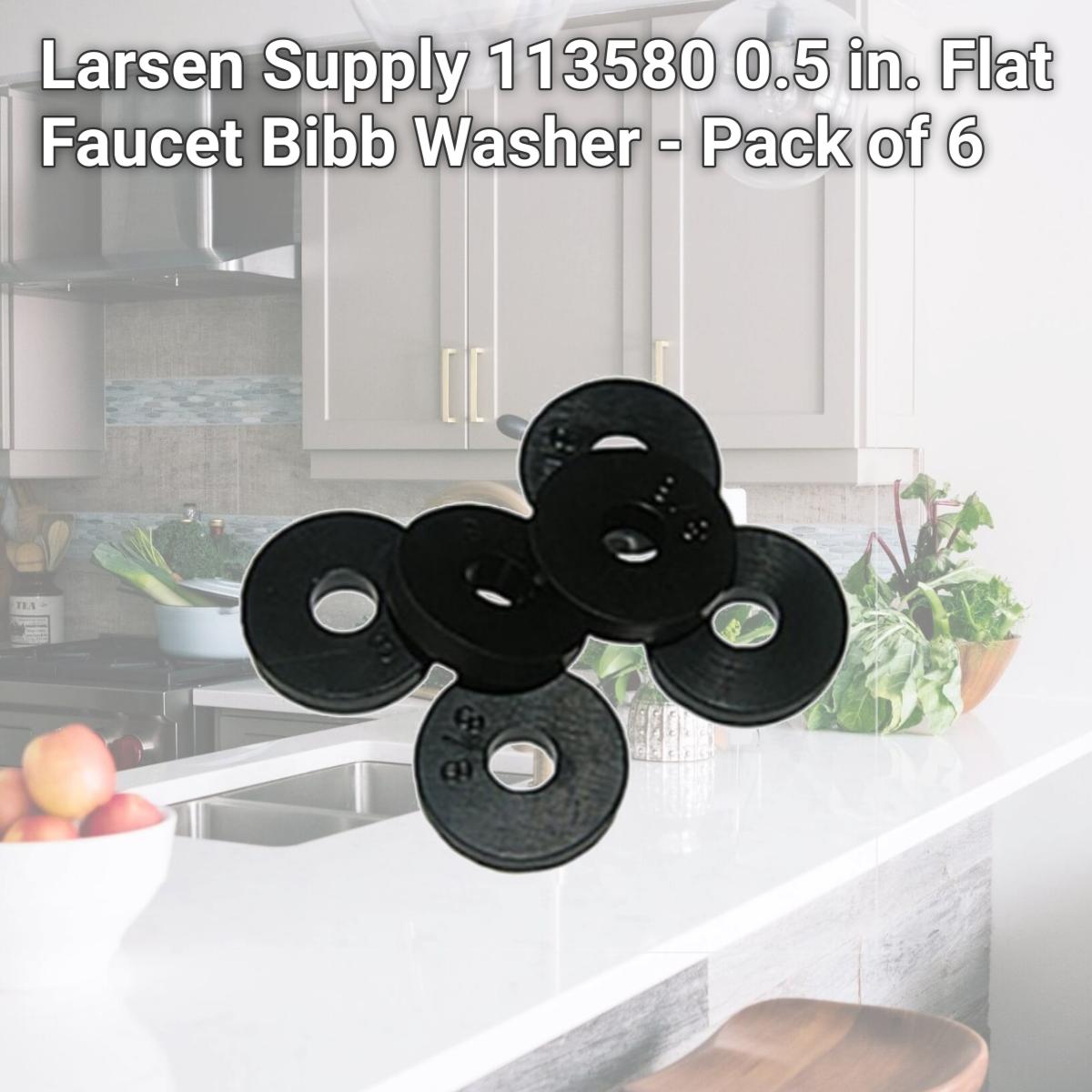 Picture of Larsen Supply 113580 0.5 in. Flat Faucet Bibb Washer - Pack of 6