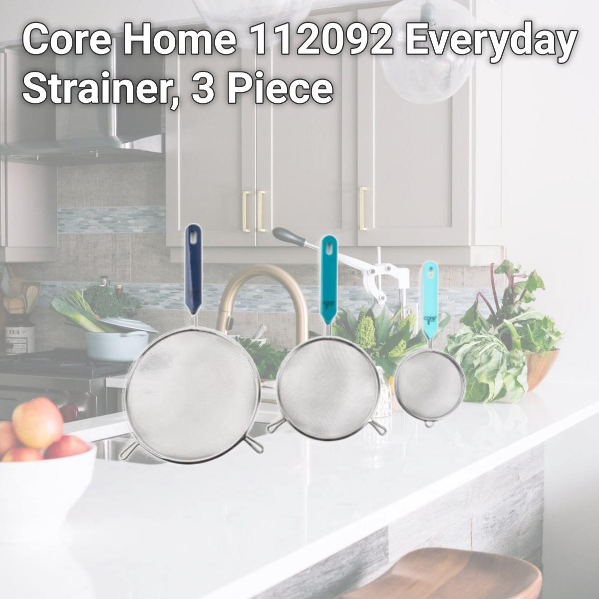 Picture of Core Home 112092 Everyday Strainer, 3 Piece