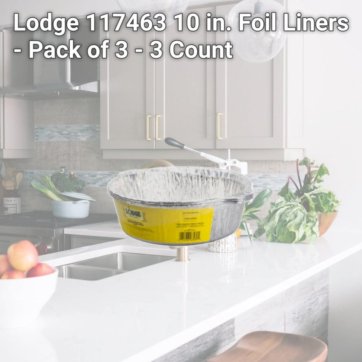Picture of Lodge 117463 10 in. Foil Liners - Pack of 3 - 3 Count