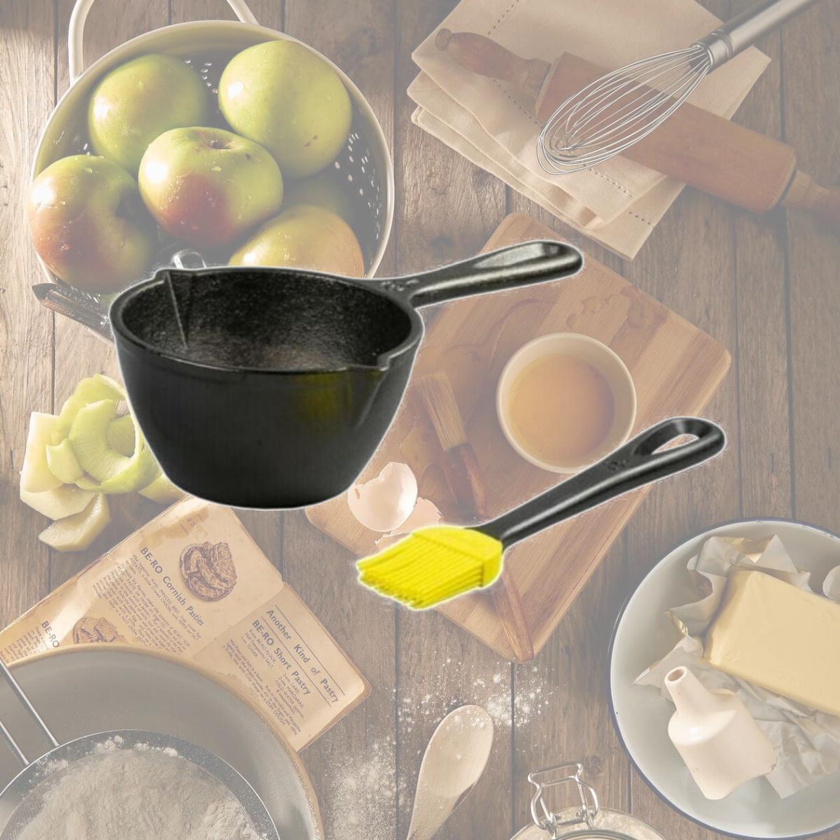 Picture of Lodge Manufacturing 176758 Cast Iron Melting Pot & Silicone Brush, Case of 3