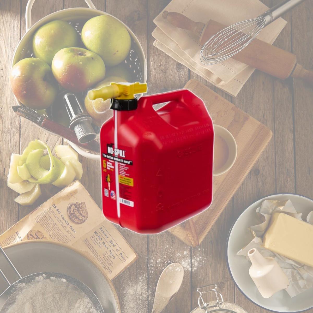 Picture of No Spill 117843 5 gal ViewStripe Gas Can, Red - Case of 4