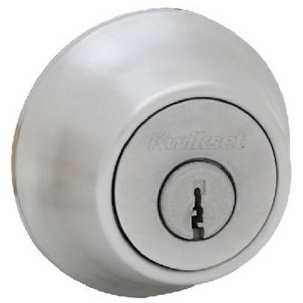 Kwikset  Satin Chrome Single Cylinder Deadbolt