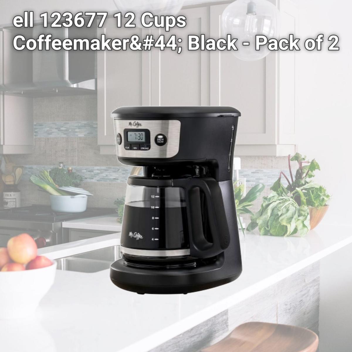 Picture of ell 123677 12 Cups Coffeemaker, Black