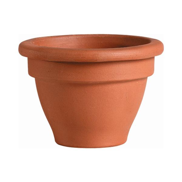 5.4 x 3.7 in. Terracotta Clay Round Bell Planter, Red