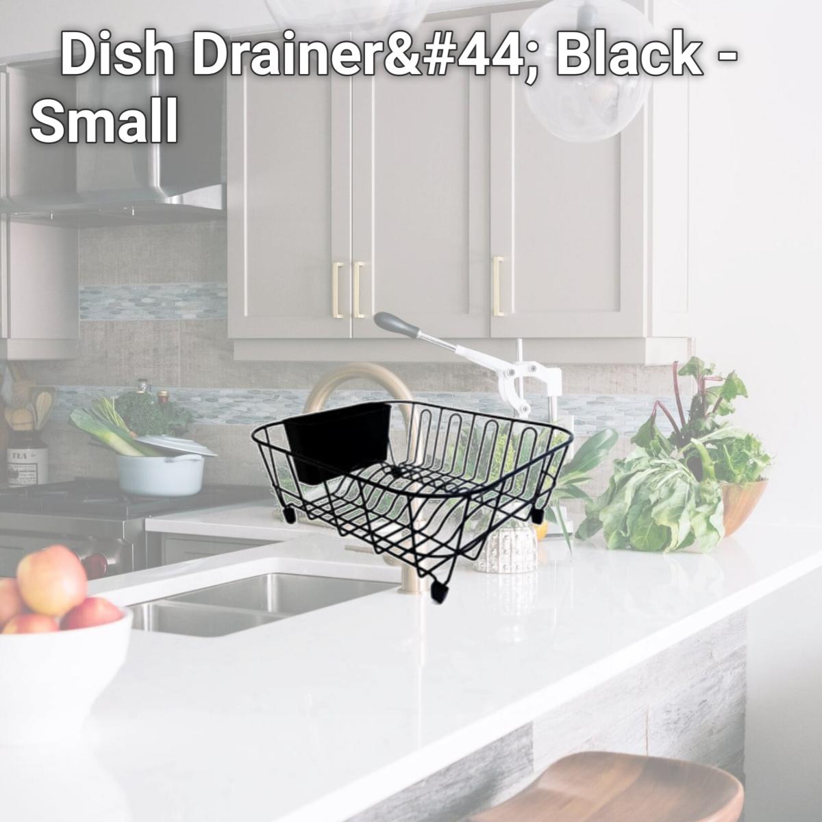 Picture of Panacea Products 130375 Dish Drainer&#44; Black - Small
