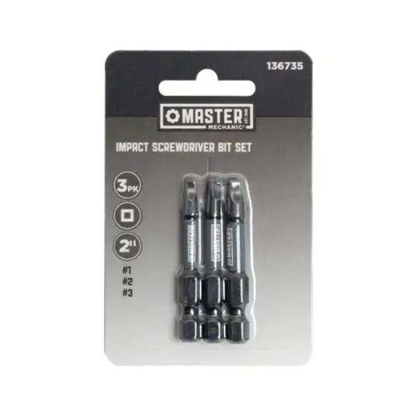 136735 Square Screwdriver Bit Set - 3 Piece