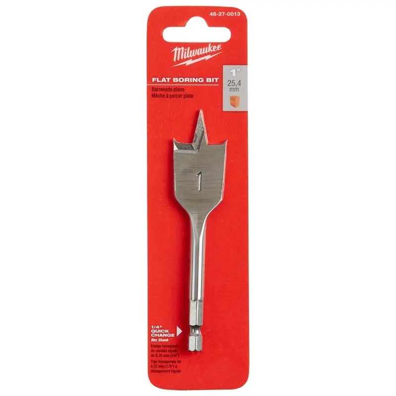 143112 1 x 4.5 in. Carbon Steel Flat Boring Auger Bit