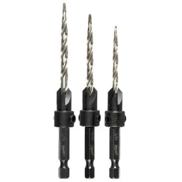 142366 Countersink Drill Bit Set - 3 Piece