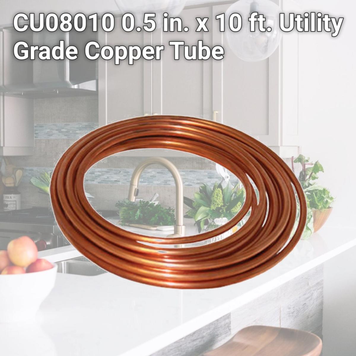 Picture of Homewerks CU08010 0.5 in. x 10 ft. Utility Grade Copper Tube