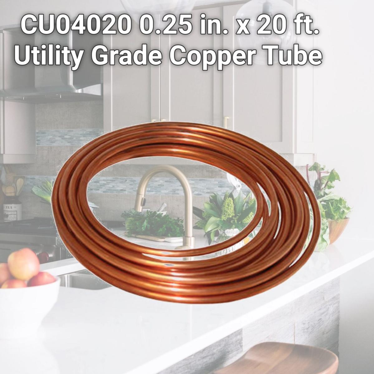 Picture of Homewerks CU04020 0.25 in. x 20 ft. Utility Grade Copper Tube