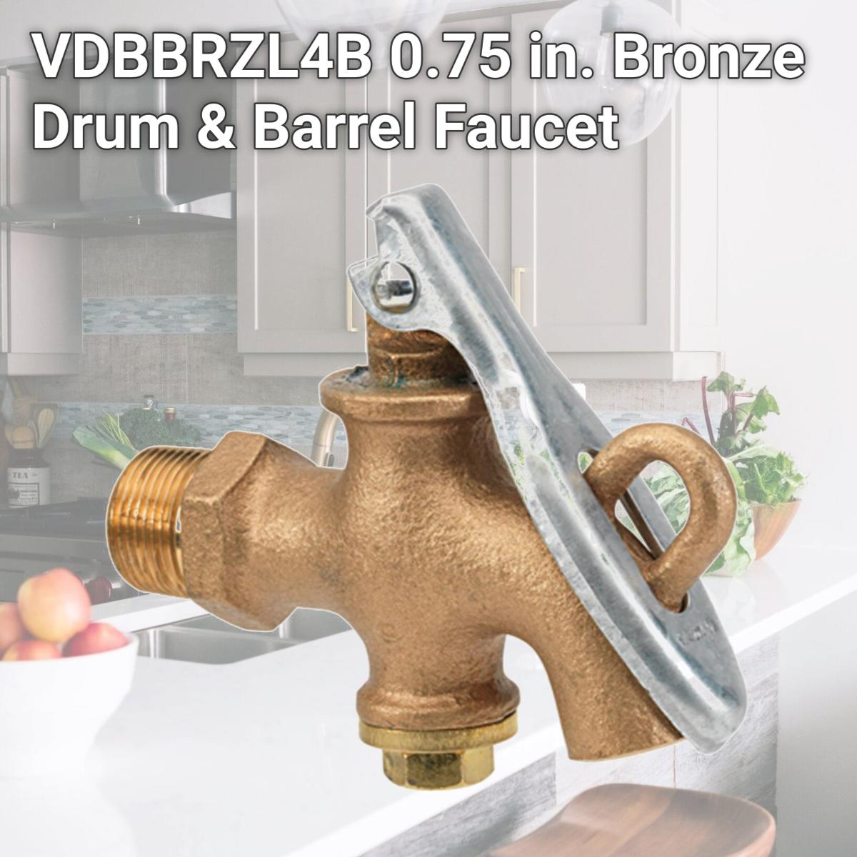 Picture of Homewerks VDBBRZL4B 0.75 in. Bronze Drum & Barrel Faucet