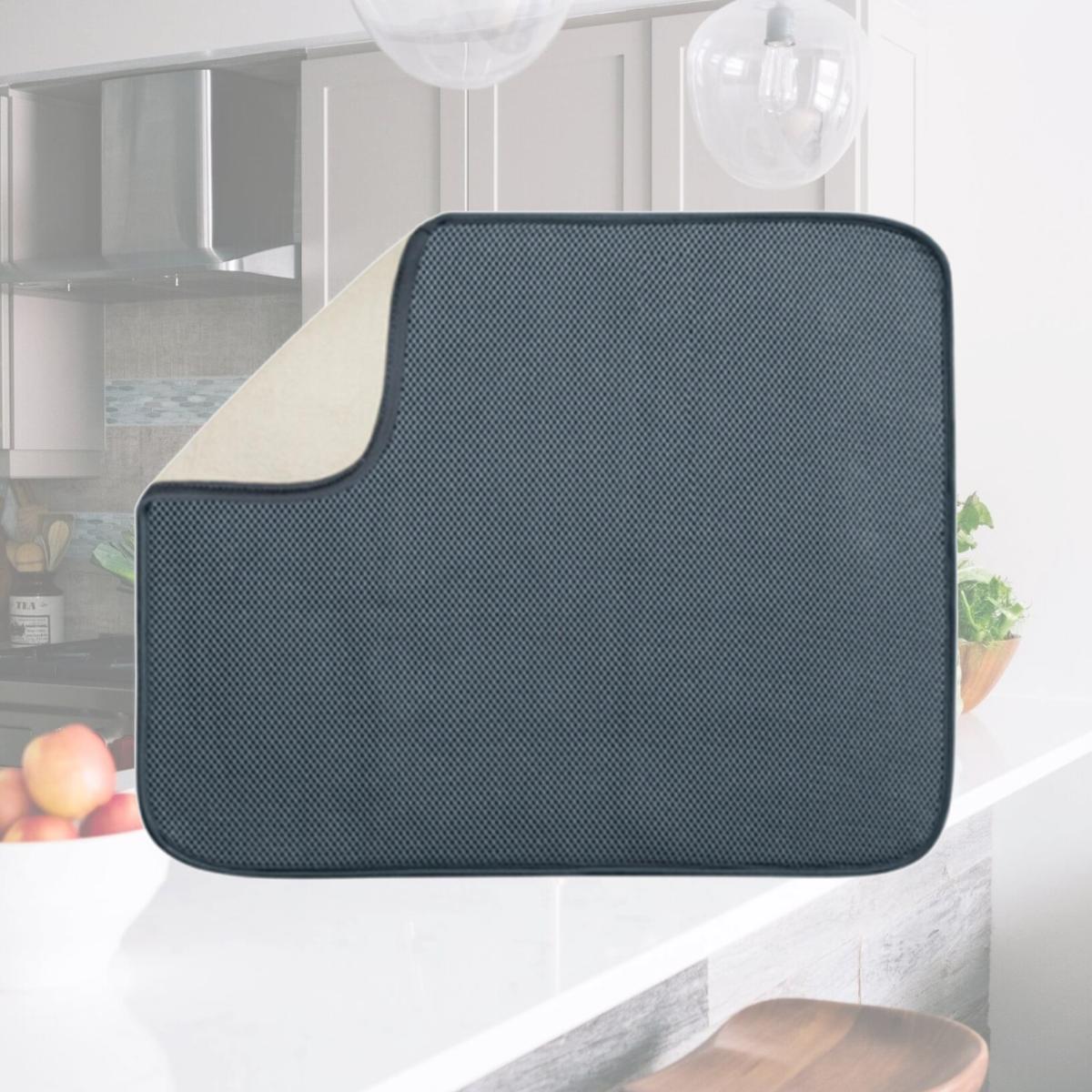 Picture of Interdesign 40132 Pewter-Ivory Dry Mat- 18 x 16 in.