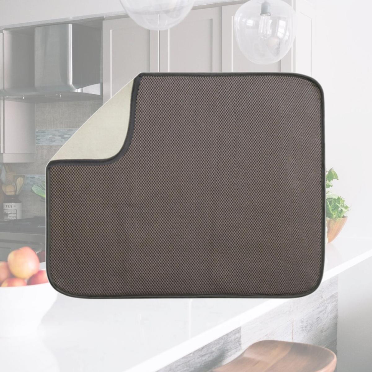 Picture of Interdesign 40131 Mocha-Ivory Dry Mat - 18 x 16 in.