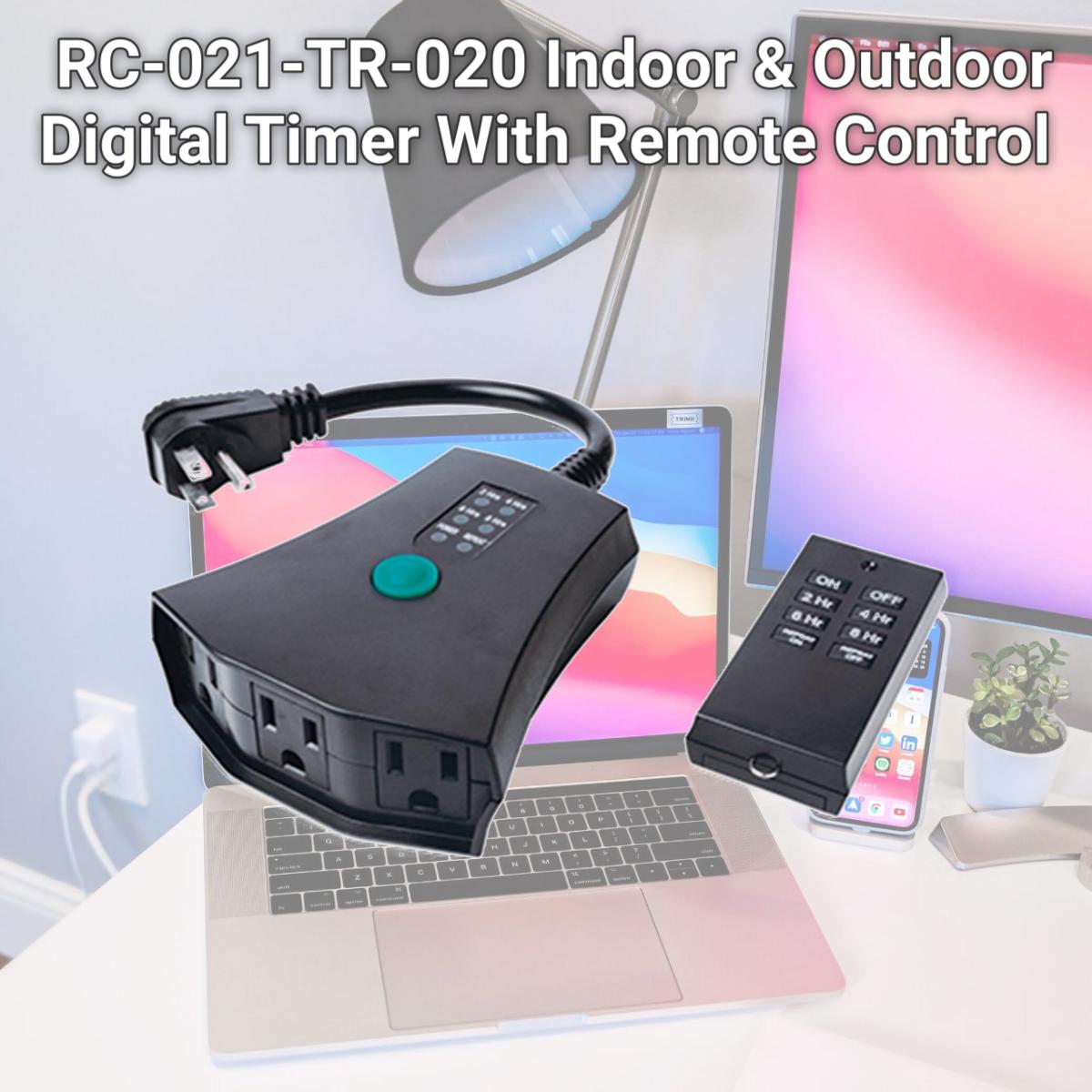 Picture of Master Electrician RC-021-TR-020 Indoor & Outdoor Digital Timer With Remote Control