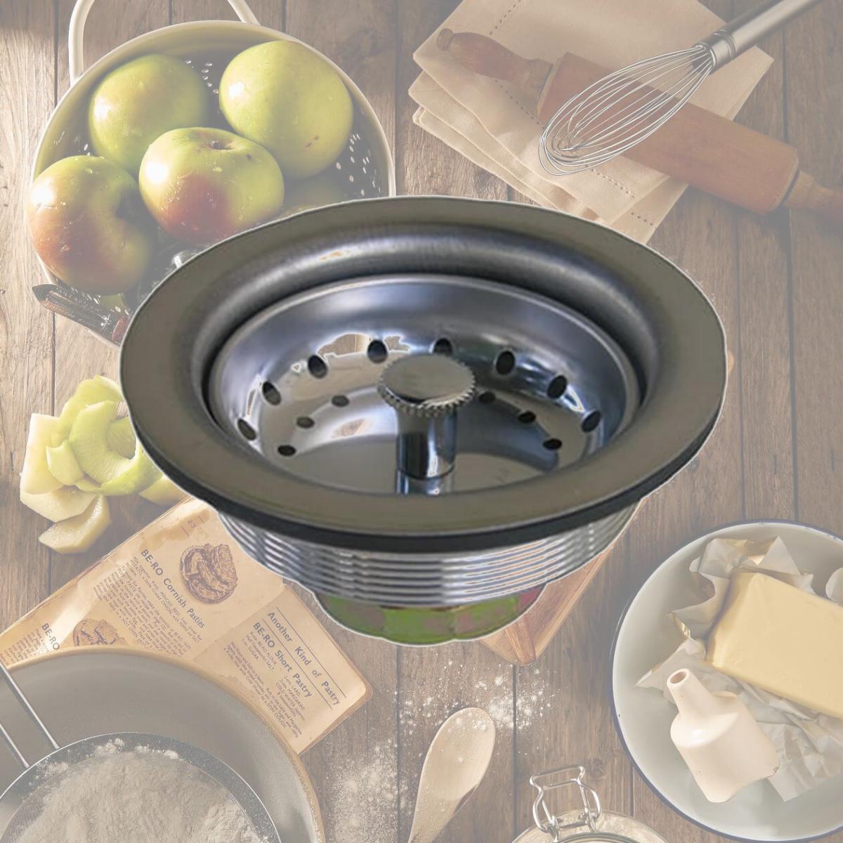 Picture of Larsen Supply 03-1051 3.5 in. Stainless Steel Kitchen Strainer