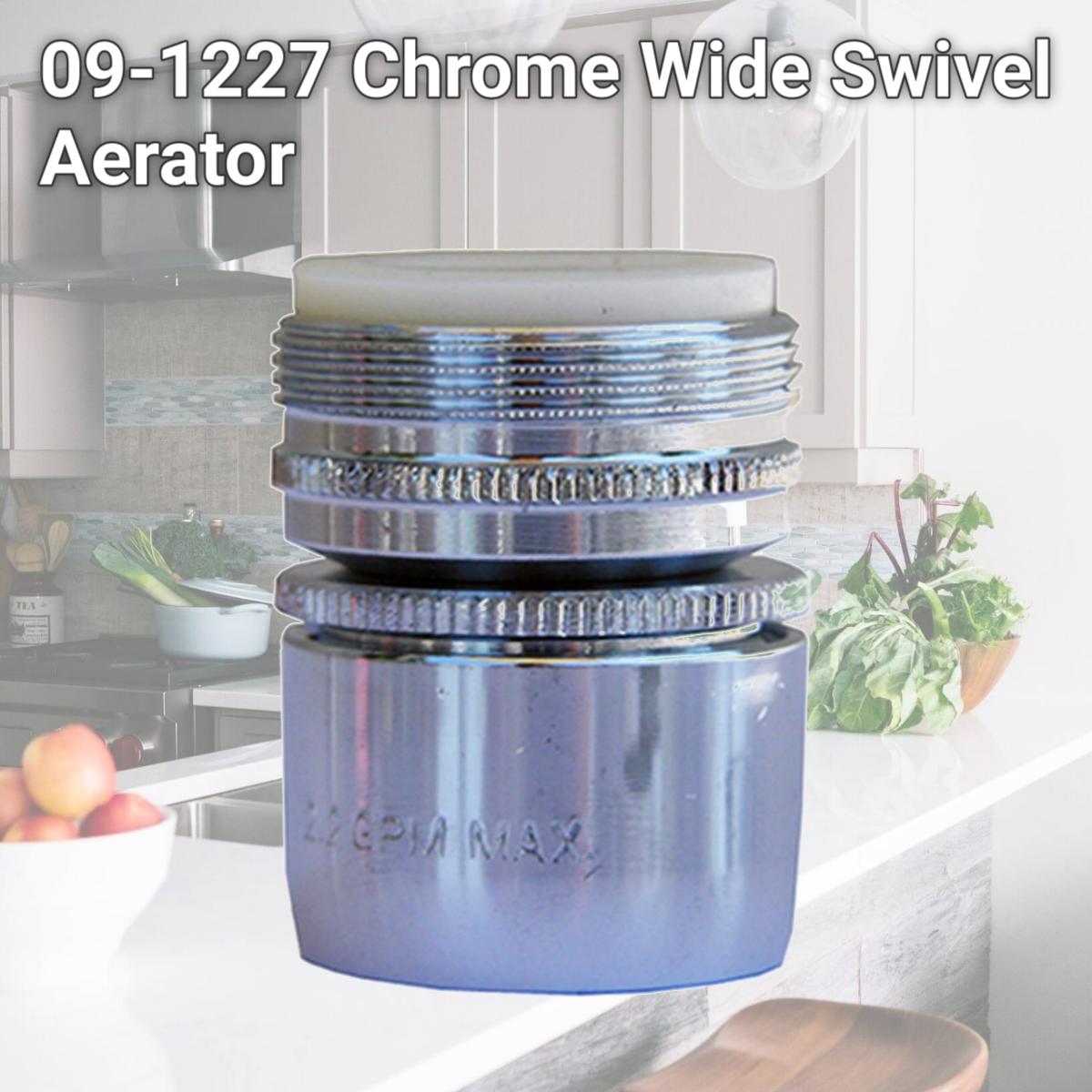 Picture of Larsen Supply 09-1227 Chrome Wide Swivel Aerator