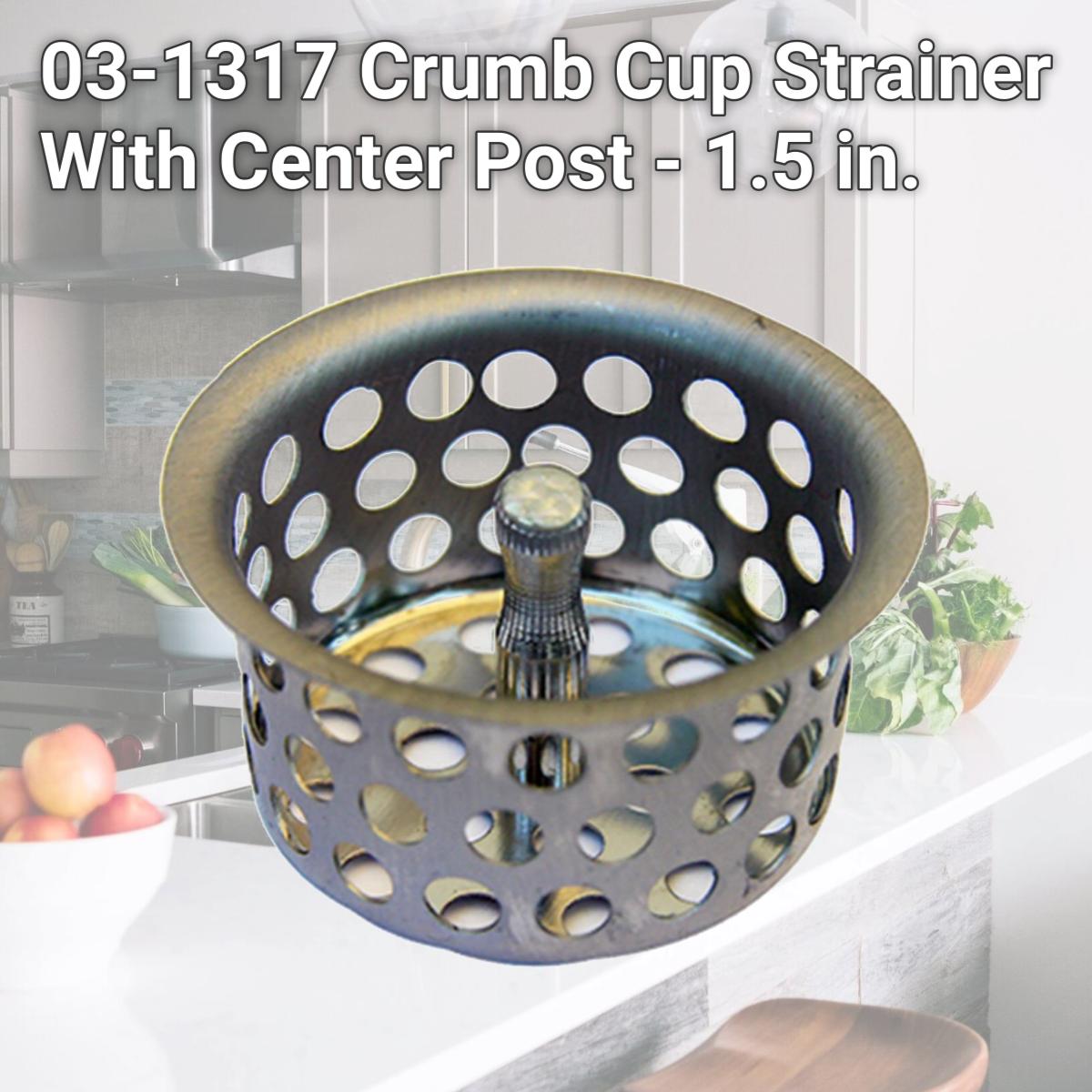 Picture of Larsen Supply 03-1317 Crumb Cup Strainer With Center Post - 1.5 in.