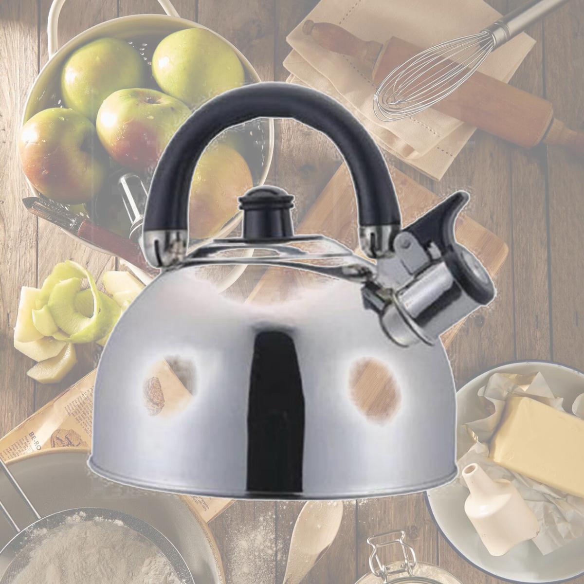 Picture of Lifetime 5153164 Stainless Steel Whistling Tea Kettle - 2.3 Quart