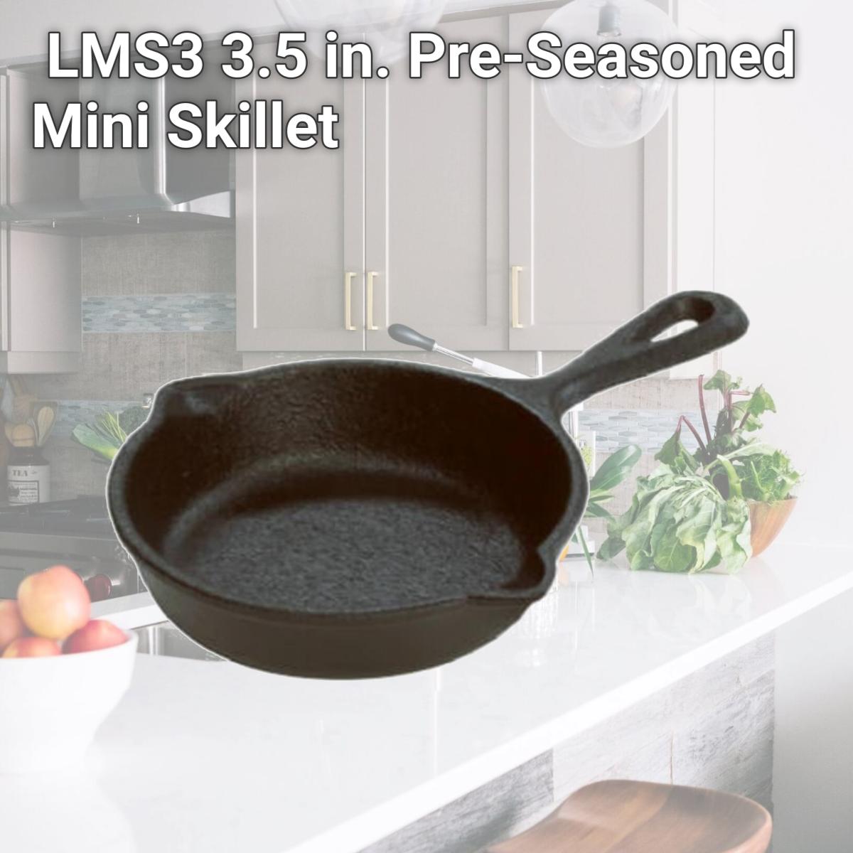 Picture of Lodge Mfg LMS3 3.5 in. Pre-Seasoned Mini Skillet
