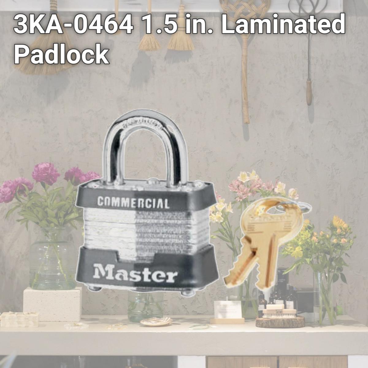 Picture of Master Lock 3KA-0464 1.5 in. Laminated Padlock