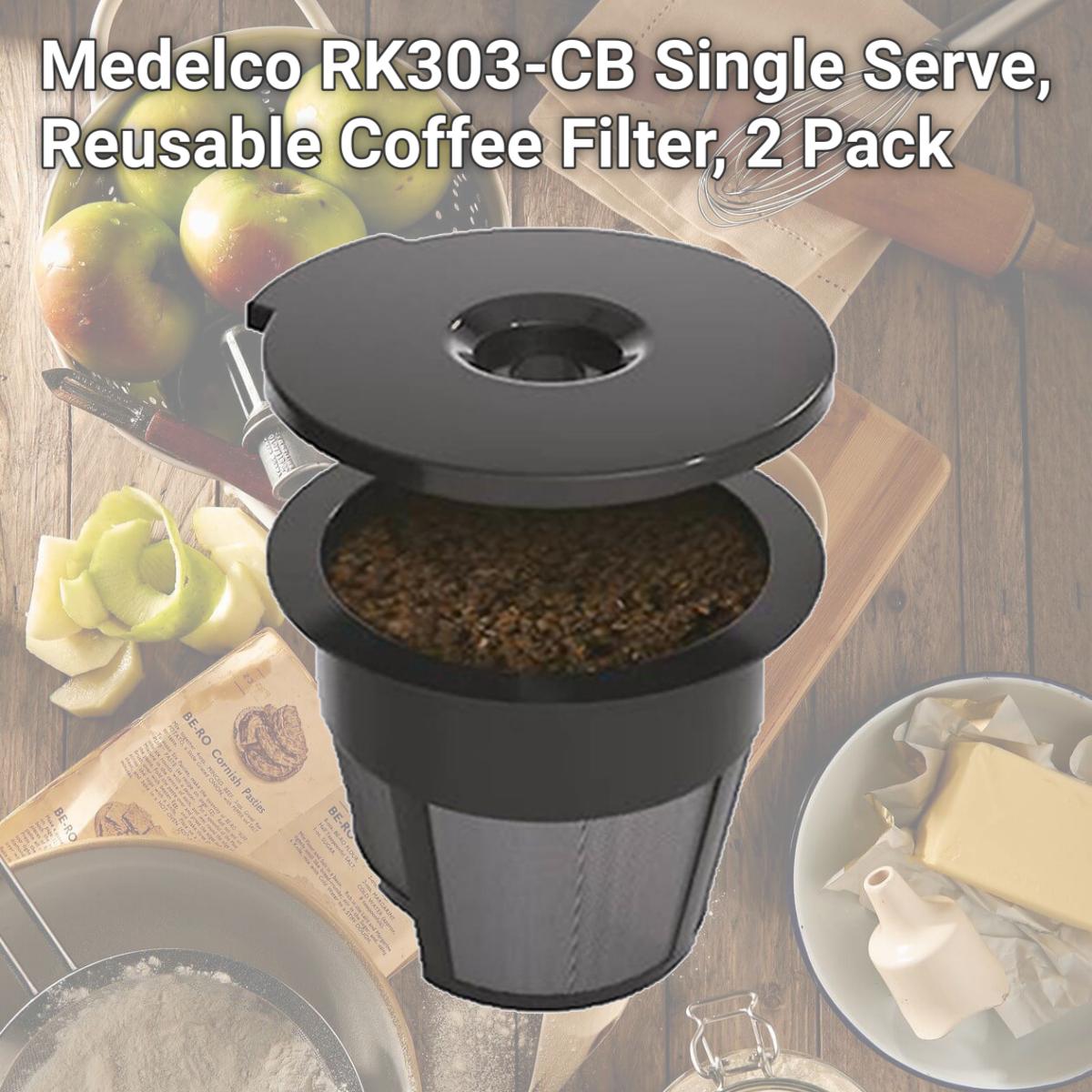 Picture of Medelco RK303-CB Single Serve, Reusable Coffee Filter, 2 Pack