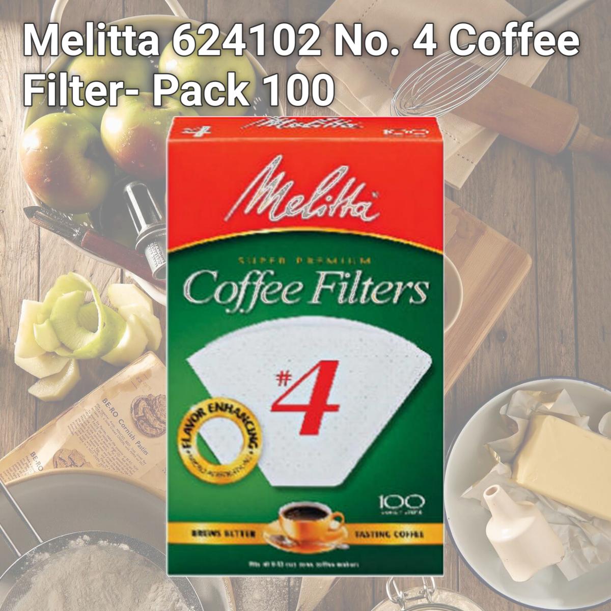 Picture of Melitta 624102 No. 4 Coffee Filter- Pack 100