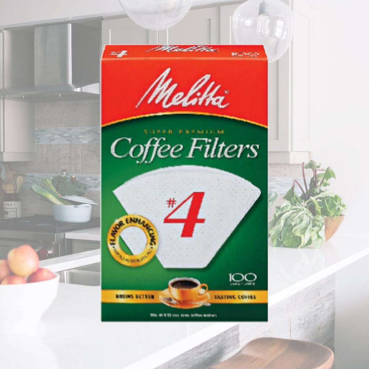 Picture of Melitta 624102 No. 4 Coffee Filter- Pack 100