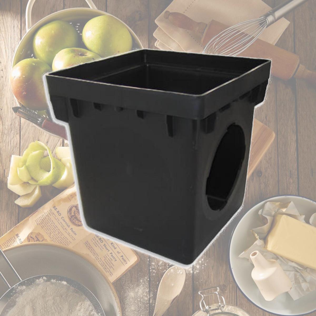 Picture of NDS 1200 12 x 12 in. Double Catch Basin- Black