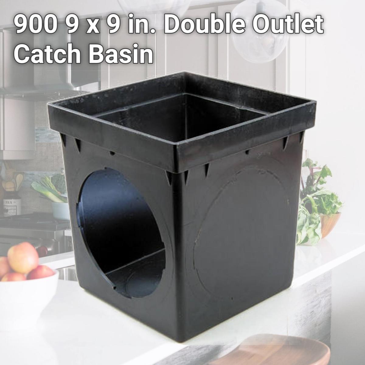 Picture of NDS 900 9 x 9 in. Double Outlet Catch Basin