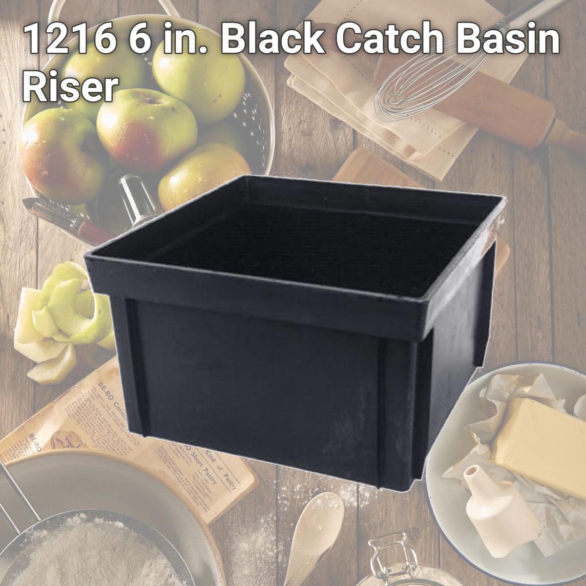 Picture of NDS 1216 6 in. Black Catch Basin Riser