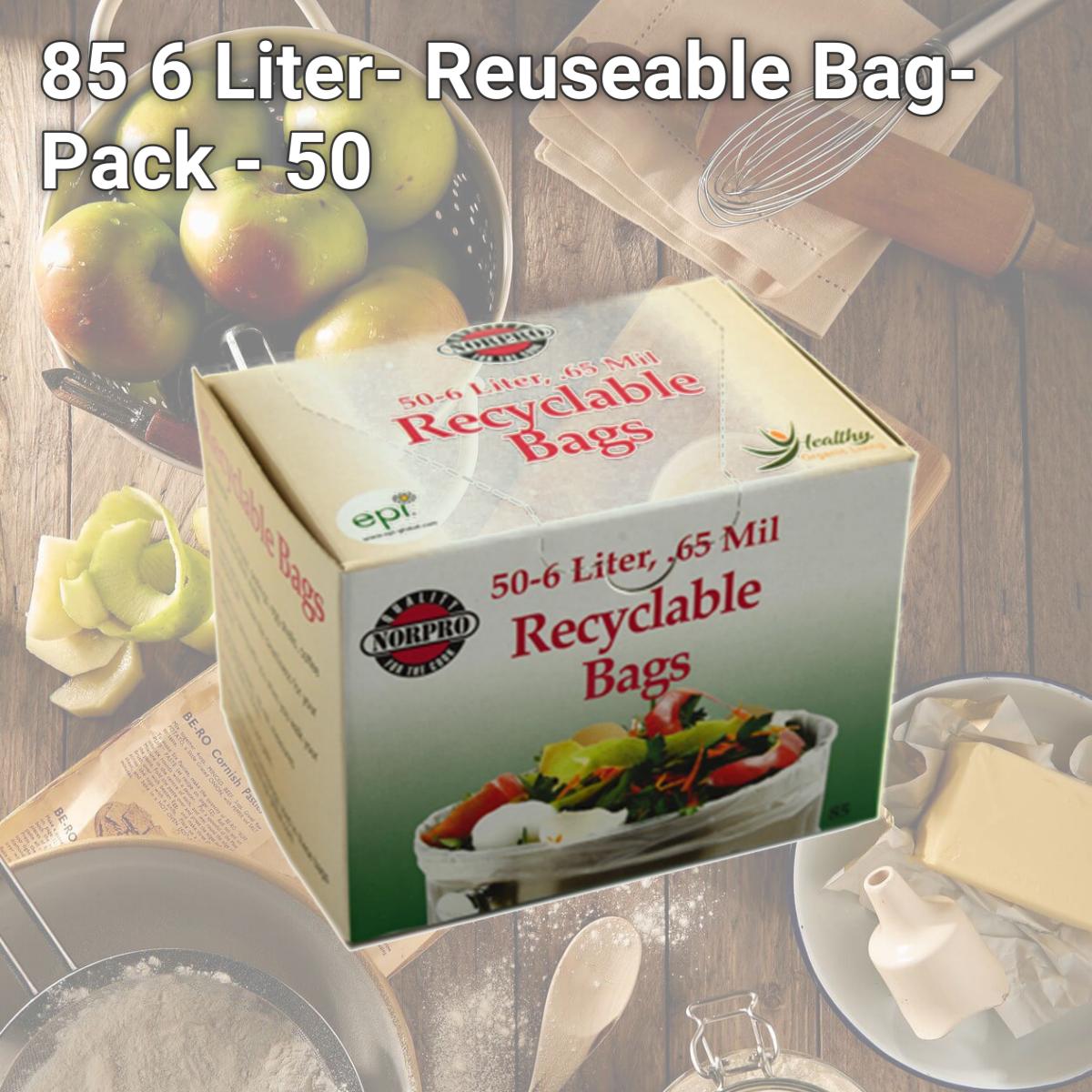 Picture of Norpro 85 6 Liter- Reuseable Bag- Pack - 50