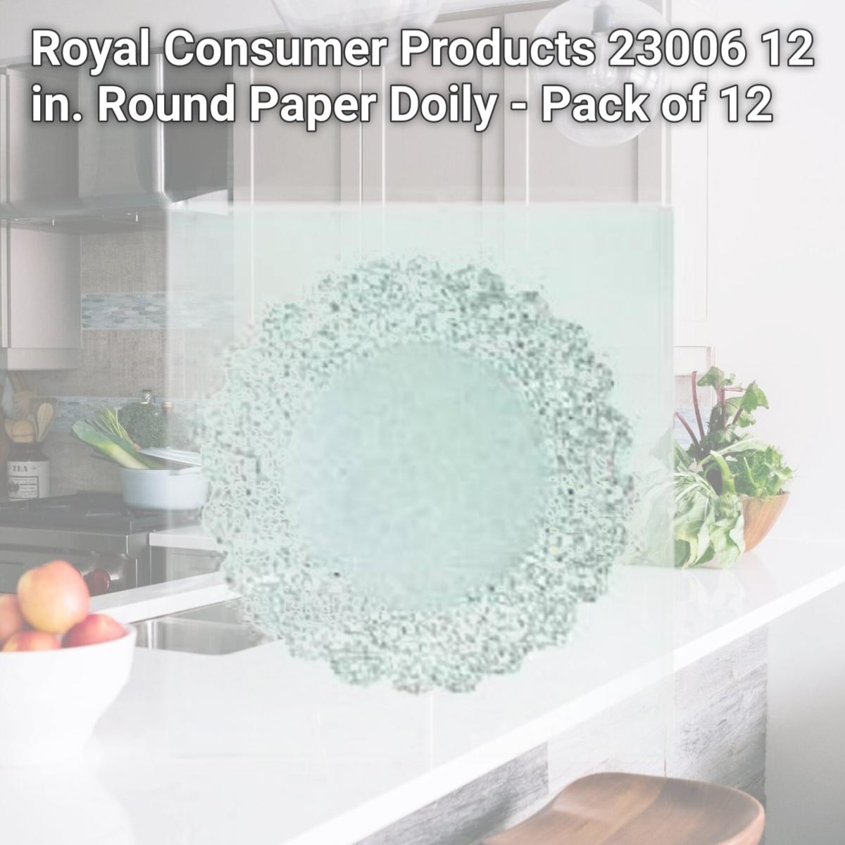 Picture of Royal Consumer Products 23006 12 in. Round Paper Doily - Pack of 12