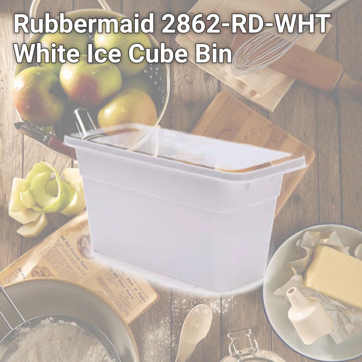 Picture of Rubbermaid 2862-RD-WHT White Ice Cube Bin