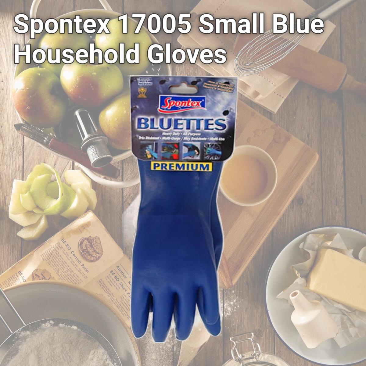 Picture of Spontex 17005 Small Blue Household Gloves