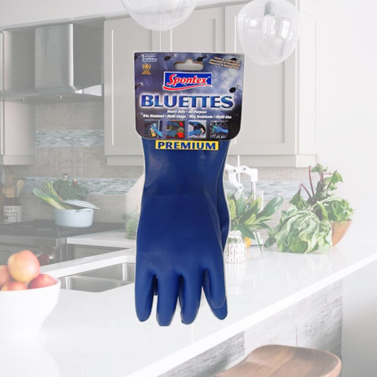 Picture of Spontex 17005 Small Blue Household Gloves