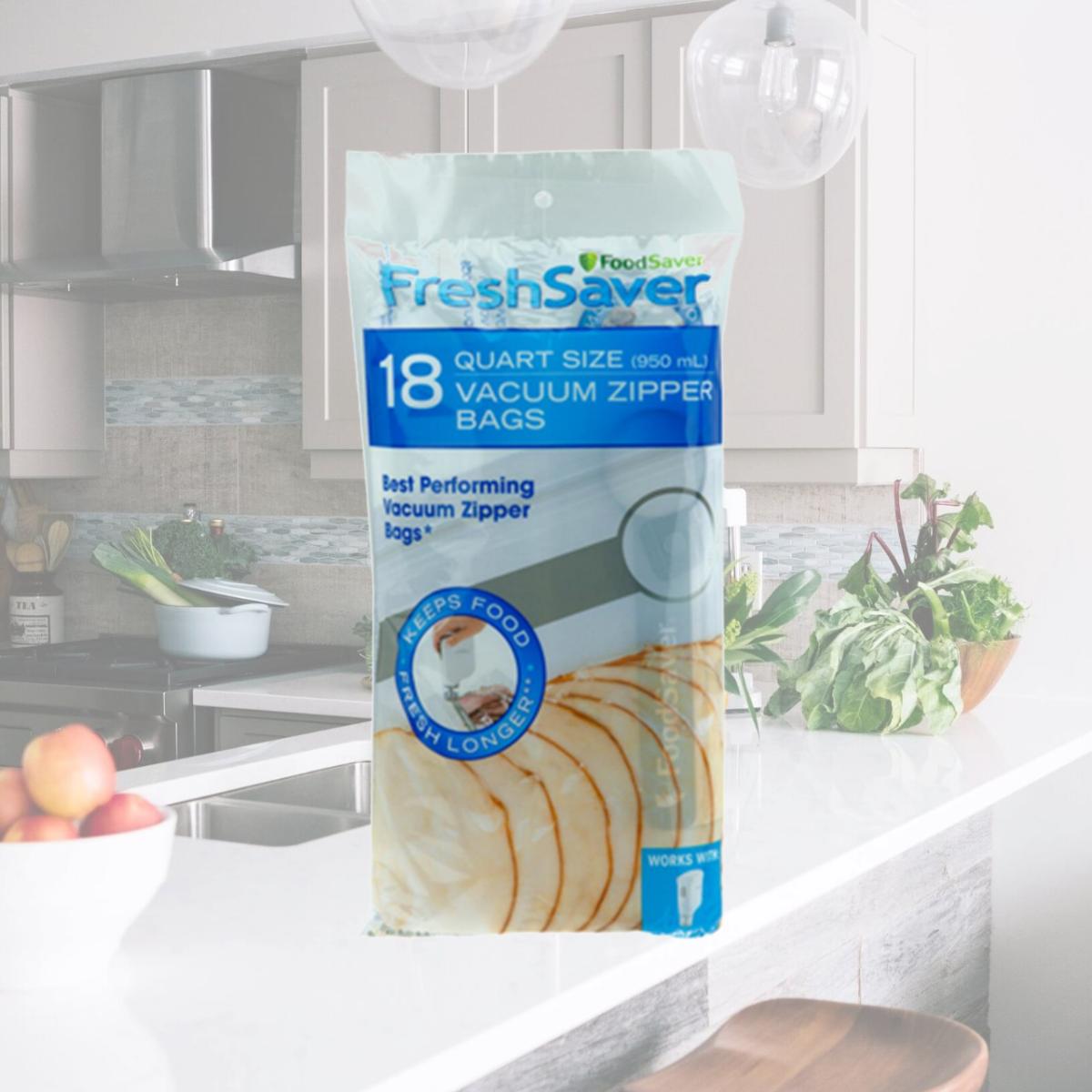 Picture of FoodSaver FSFRBZ0216-P00 Quart Bag FoodSaver - 18 Count